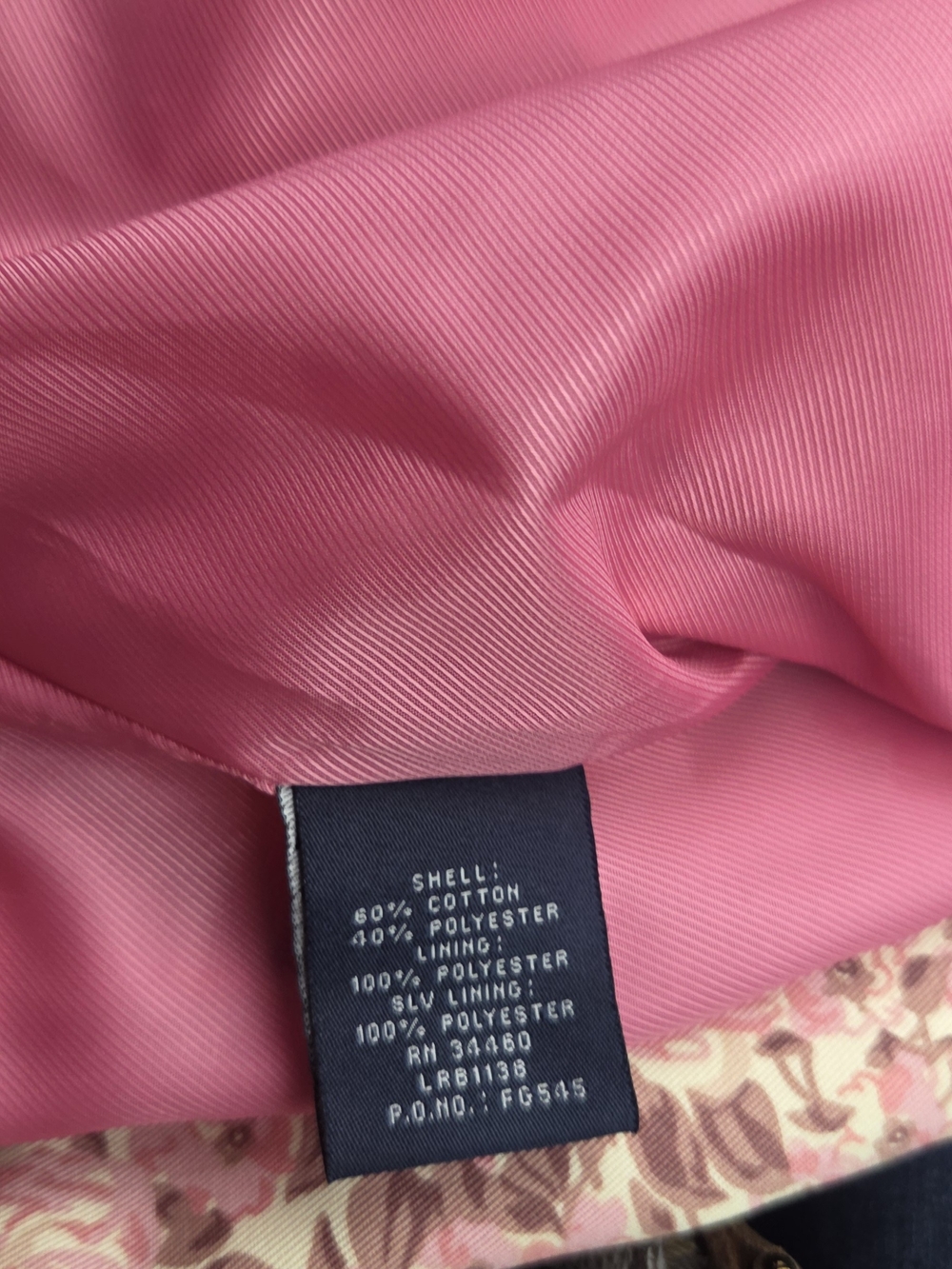 NWT Vintage London Fog Pink Rose Floral Trench Coat Small Classic Cottagecore - Picture 8 of 16